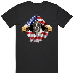 Boxer Dog Hands Tearing Us Flag T Shirt Boxer Dog Hands Tearing Us Flag T Shirt