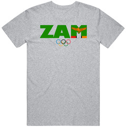 Zambia Flag Olympic Country Abbreviation T Shirt