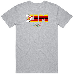 Zimbabwe Flag Olympic Country Abbreviation T Shirt