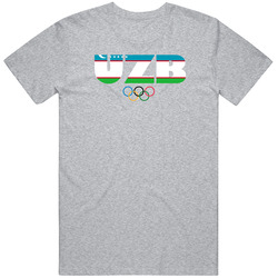 Uzbekistan Flag Olympic Country Abbreviation T Shirt