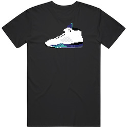 Air Jordan 5 Grape Pixelated T Shirt Air Jordan 5 Grape Pixelated T Shirt