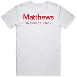 Matthews International Corporation Nasdaq Company Logo Employee Fan T 