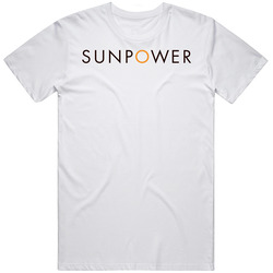 Sunpower Corporation Nasdaq Company Logo Employee Fan T Shirt