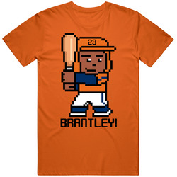Michael Brantley Tecmo Baseball Player Houston Baseball Fan T Shirt