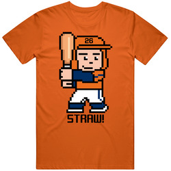 Myles Straw Tecmo Baseball Player Houston Baseball Fan T Shirt