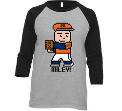 Wade Miley Tecmo Baseball Player Houston Baseball Fan Raglan T Shirt