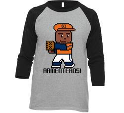 Rogelio Armenteros Tecmo Baseball Player Houston Baseball Fan Raglan T