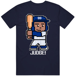 Aaron Judge Tecmo Baseball Player New York Y Baseball Fan T Shirt
