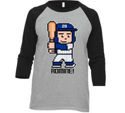Austin Romine Tecmo Baseball Player New York Y Baseball Fan Raglan T S