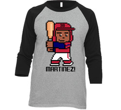 Jose Martinez Tecmo Baseball Player St Louis Baseball Fan Raglan T Shi