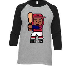 Yairo Munoz Tecmo Baseball Player St Louis Baseball Fan Raglan T Shirt