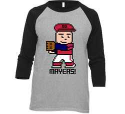 Mike Mayers Tecmo Baseball Player St Louis Baseball Fan Raglan T Shirt