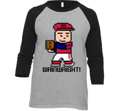 Adam Wainwright Tecmo Baseball Player St Louis Baseball Fan Raglan T S