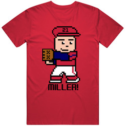 Andrew Miller Tecmo Baseball Player St Louis Baseball Fan T Shirt