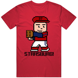 Stephen Strasburg Tecmo Baseball Player Washington Baseball Fan T Shir