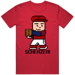 Max Scherzer Tecmo Baseball Player Washington Baseball Fan T Shirt