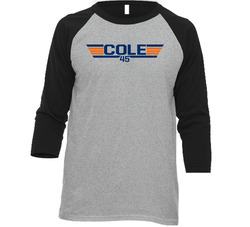 Gerrit Cole #45 Top Gun Houston Baseball Player Fan Raglan T Shirt