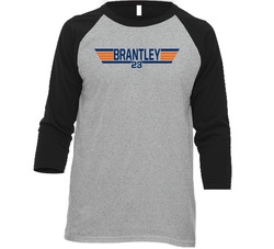Michael Brantley #23 Top Gun Houston Baseball Player Fan Raglan T Shir
