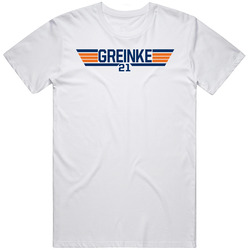 Zack Greinke #21 Top Gun Houston Baseball Player Fan T Shirt