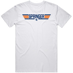 George Springer #4 Top Gun Houston Baseball Player Fan T Shirt