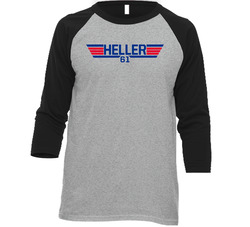 Ben Heller #61 Top Gun New York Y Baseball Player Fan Raglan T Shirt