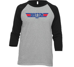 Zack Britton #53 Top Gun New York Y Baseball Player Fan Raglan T Shirt