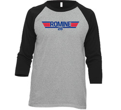 Austin Romine #28 Top Gun New York Y Baseball Player Fan Raglan T Shir