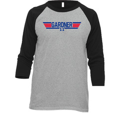 Brett Gardner #11 Top Gun New York Y Baseball Player Fan Raglan T Shir