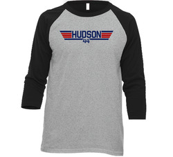 Daniel Hudson #44 Top Gun Washington Baseball Player Fan Raglan T Shir
