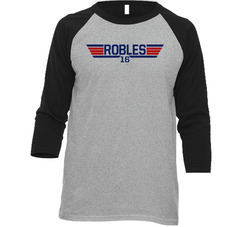 Victor Robles #16 Top Gun Washington Baseball Player Fan Raglan T Shir