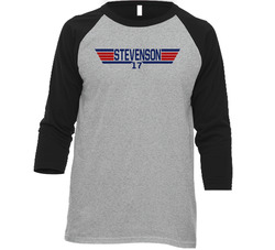 Andrew Stevenson #17 Top Gun Washington Baseball Player Fan Raglan T S