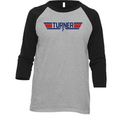 Trea Turner #7 Top Gun Washington Baseball Player Fan Raglan T Shirt