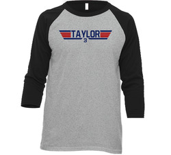 Michael A Taylor #3 Top Gun Washington Baseball Player Fan Raglan T Sh