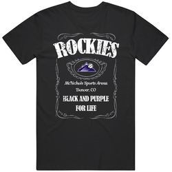 Colorado Baseball Whiskey Label Parody Sports Team Fan T Shirt