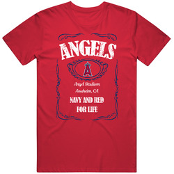 Los Angeles A Baseball Whiskey Label Parody Sports Team Fan T Shirt