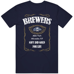 Milwaukee Baseball Whiskey Label Parody Sports Team Fan T Shirt