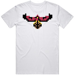 Atlanta Basketball Team Pixelated 8 Bit Logo Fan T Shirt