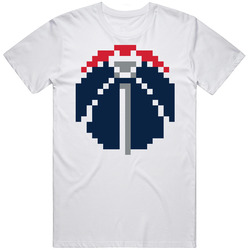 Washington Basketball Team Pixelated 8 Bit Logo Fan T Shirt