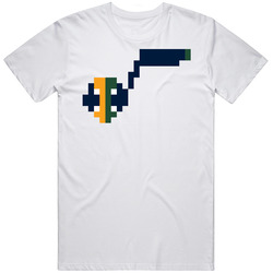 Utah Basketball Team Pixelated 8 Bit Logo Fan T Shirt