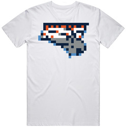 Charlotte Basketball Team Pixelated 8 Bit Logo Fan T Shirt