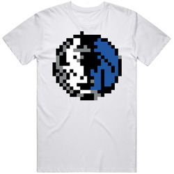 Dallas Basketball Team Pixelated 8 Bit Logo Fan T Shirt