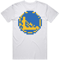 Golden State Basketball Team Pixelated 8 Bit Logo Fan T Shirt