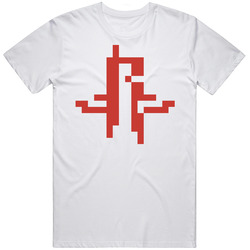Houston Basketball Team Pixelated 8 Bit Logo Fan T Shirt