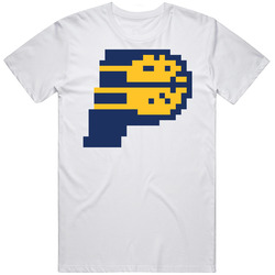 Indiana Basketball Team Pixelated 8 Bit Logo Fan T Shirt