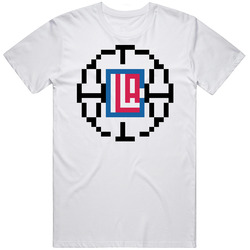 La Los Angeles Basketball Team Pixelated 8 Bit Logo Fan T Shirt