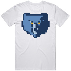 Memphis Basketball Team Pixelated 8 Bit Logo Fan T Shirt