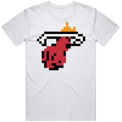 Miami Basketball Team Pixelated 8 Bit Logo Fan T Shirt