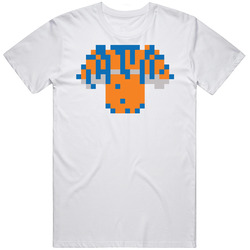 New York Basketball Team Pixelated 8 Bit Logo Fan T Shirt