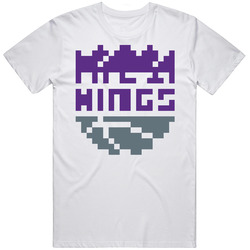 Sacramento Basketball Team Pixelated 8 Bit Logo Fan T Shirt