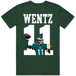 Carson Wentz Number 11 Philadelphia Football Quarterback Fan T Shirt